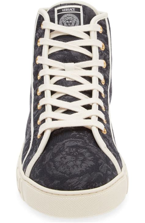 Versace Barocco Greca High Top Sneaker (Men) 